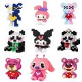 Compatible with LEGO small box bricks, new spells, back to the egg cub party, handmade three-dimensional figure children's educational toys. 