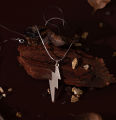 Men’s Lightning Bolt Pendant with Chain – Silver Color Minimal Chain for Streetwear & Daily Fashion. 