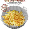 Air Fryer Silicone Griddle Reusable Pot Easy Clean Round/Rectangular Liner Ninja Griddle Pizza Plate Grill Mat Air Fryer Accessories Fryer Silicone Pot Basket Liner Non-Stick Oven Baking Tray. 
