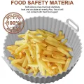 Air Fryer Silicone Griddle Reusable Pot Easy Clean Round/Rectangular Liner Ninja Griddle Pizza Plate Grill Mat Air Fryer Accessories Fryer Silicone Pot Basket Liner Non-Stick Oven Baking Tray. 