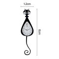 Dollhouse Accessories Mini Cat Wall Clock Doll House Accessory Exquisite Miniature Toy for Kids Gift Buyers' Favorite Mini Cat Clock Model. 