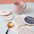 Cup Coaster Durable Aesthetic Abstract Pattern Cup Coaster. 