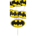Batman Cupcake Toppers - 2.5 Inch - Batman Themed Party - Yellow - Boys - Pack Of 10. 