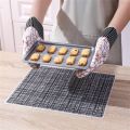 Silicone Table Mat Durable Korean Style Plaid Dining Table Insulation Pad. 