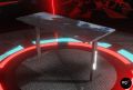 Professional 4ft Gaming Table - Computer Table ( Top is Printed Panaflex ) - RGB Lights Installed - Headphones Holder and Wire Management Hooks - Gaming / Study Table - High Quality - 1 Month Return Warranty. 
