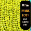 🔹 Premium 8mm Multi-Shade Marble Beads String (70–80 Beads) | Vibrant DIY Craft & Jewelry Supplies – Only at QuickCart99. 