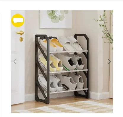 Fitting Rack Three Rack A-S Multilayer Steel Tube Shoe Rack, Dustproof Combination Shoe Cabinet ...