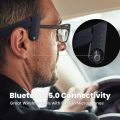 Bone Conduction Mu6 Ring Open Ear Air Conduction Headphones, Wireless Bluetooth Headphones with Microphone, Sweat Resistant Sports Headphones, 10+ Hours Playtime Headset for Music/Gaming//Running/Working. 