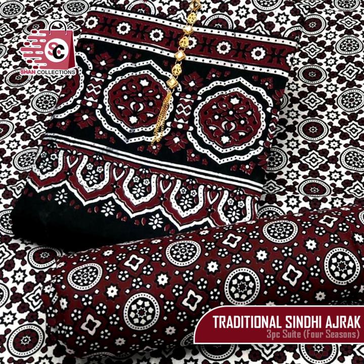 Unstitched%20Traditional%20Sindhi%20Ajrak%20Dress%203pc%20-%20Image%202