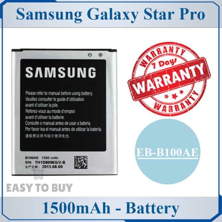 Samsung Galaxy Star Pro Battery EB-B100AE Replacement Premium Quality 1500mAh For Samsung Galaxy Star Pro