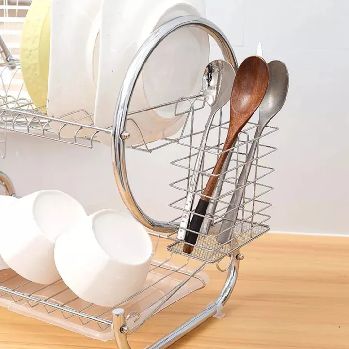 Best%20Of%202023%20S%20Shape%20Double%20Decker%20Dish%20Rack%20Plate%20Dish%20Spoon%20Fork%20Bowl%20Cup%20Drain%20Rack%20Kitchen%20Organizer%20-%20Image%204