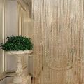 Golden Bead Curtain Tassel Beads Sparkle String Net 2 Color Curtain Door Fly Screen Windows Door Divider Hot Sale Door Window Screens Home Textile. 