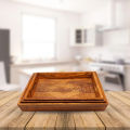 Handcrafted Pakistani Wooden Serving Tray with Carving | Pakistani Serving Platter | Hadi Wood Crafts | Decorative Platter for Dining Table, Kitchen, or Living Room | Pakistani Tray | Tea Serving Tray. 