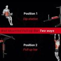 Dual-use Hanging Multifunctional Wall Mounted Pull Up Bar Set Stand Home Gym Strength 250kg Fitness Boxing Back Exercise Bar(AMBALA FITNESS). 