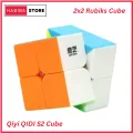 Original Rubiks Cube 2x2 Stickerless Best Quality Fast Speedy Magic Rubik Speed Cube Educational Puzzle Toys. 