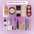 12 Wending Makeup Deals Foundation + Concealer + Fixer + Highlighter + Eyebrown. 
