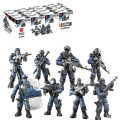 Xiangjun 9902 Lightning Special Police Weapon Boy Assembly Model Domestic Third-Party Minifigure Building Blocks 5.5CM. 