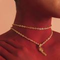 【Hannah Martin Store】Long Design Jewelry Cool Girl Necklace Lovers Women. 