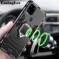 Protect Cover Shockproof Armor Stand Case for Realme C25 / Realme C25S with Holder Ring Phone Cases for Realme C25 / Realme C25S Car Magnet Phone Case. 