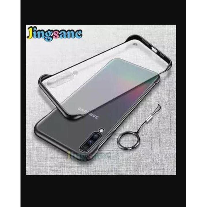 Samsung Galaxy A70 Frameles Case PC Case Hard Transparent Matte Back Cover For Samsung Galaxy A70 Phone Case - YELLOW