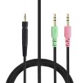 ZS0076 PC Version Gaming Headphone Cable for Sennheiser PC 373D GSP350 GSP500 GSP600 G4ME ONE GAME ZERO. 