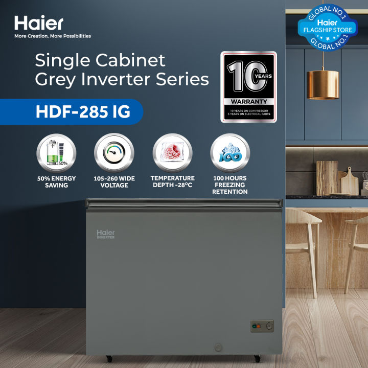 Haier%2010.0%20Cu%20Ft%20/%20Inverter%20/%20Single%20Door%20Series%20/%20HDF-285INV%20Grey%20(Inverter%20+%20Balanced%20Cooling%20+%20Super%20Freeze%20Function%20+%20Single%20Cabinet%20)%20Deep%20Freezer%20/%2010%20Years%20Warranty%20-%20Image%202