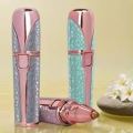 2-in-1 Rechargeable Hair Remover & Eyebrow Trimmer with LED, Painless Precision Shaver for Women’s Face, Lip, Chin, Bikini – Electric Facial Razor for All Skin Types. 