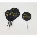 SHE SAID YES CUPCAKE TOPPER - PACK OF 10 CUPCAKE TOPPERS. 