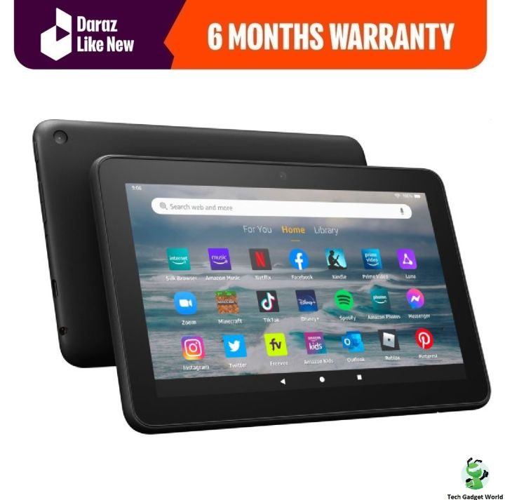 Amazon Fire HD 8 (12th Gen, 2022) – 8" HD Display, 2GB RAM, 32GB Storage, Hexa-Core 2.0GHz, 2MP Front & Rear Cameras, 1080p HD Video Recording - Daraz Like New Tablets