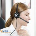 Wantek Corded Telephone Headset Mono w/Noise Canceling Mic Compatible with ShoreTel Plantronics Polycom Zultys Toshiba NEC Aspire Dterm Nortel Norstar Meridian Packet8 Landline Deskphones(F600S2). 