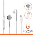 Gionee Type C Handsfree | In-Ear Headset with Built-in Microphone | USB-C | Compatible with iPhone 15, Samsung, OnePlus, Redmi, Oppo, Huawei. 