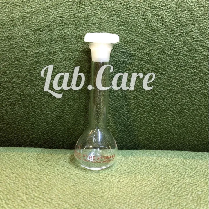 Volumetric%20Flask,%2025ml%20%E2%80%93%20Clear-Fitted%20with%20Polypropylene%20Stopper%20-%20Class%20A,%20Tolerance%20%C2%B10.10%20ml%20-%20White%20Graduation%20Mark%20-%20Borosilicate%20Glass%20%E2%80%93IwakiPyreex%20-%20Image%204