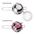 Double Boiler Stainless Steel Pot, Dipping Tool, Waterproof Bowl, Suitable for Butter, Cheese, Candy,, Candles, Melting Chocolate. 