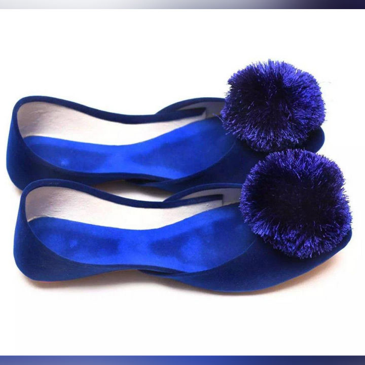 Pom pom blossom blue khussa - RS06