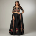 Stitched Heavy Embroidered Maxi with Koti for Women - Party Wear, Free Size, Embroidered Design. 