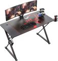 Gaming Desk 47 Inch,PC Gaming Table, X Shaped Gaming Computer Desk  Home Office Desk with Cup Holder & Headphone Hook,Black (Customised). 