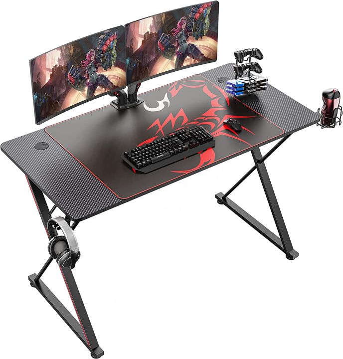Gaming%20Desk%2047%20Inch,PC%20Gaming%20Table,%20X%20Shaped%20Gaming%20Computer%20Desk%20%20Home%20Office%20Desk%20with%20Cup%20Holder%20&%20Headphone%20Hook,Black%20(Customised)%20-%20Image%203