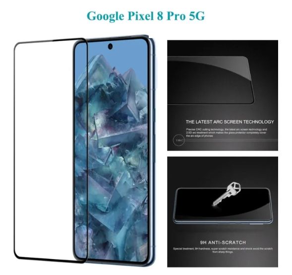 NEW%20OG%20Gorilla%20Glass%20for%20Pixel%208%20Pro%20Tempered%20Glass%20Screen%20Protector%20Full%20Edge%20For%20Google%20Pixel%208%20Pro%20-%20Black%20-%20Image%202