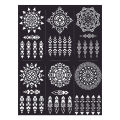 Artisan Mehndi Art Six Design Sheet  Different Design Sticker Mehndi For Women,Girls And Kids Hand. 