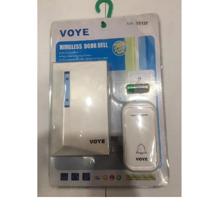 Remote Operted Bell Switch Wireless Remote Door bell Long Range Operated VOYE | Daraz.pk