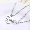 The Jewels Gallery Best Friends Necklace Key to My Heart Friendship Pendant Necklace Set for Girls & Boys. 