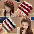 Women's Flocking Braided Hair Clip Korean Double Layer Bangs Hairpin. 