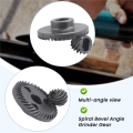 Dark Gray spiral set conical gear for 9523 angle grinder. 