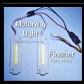WHITE Small Body Extreme Bright LED WHITE Lamp DC 12v For Car Motorcycle Bumper Signal. 