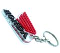 Keychain Honda Wings Red Black Universal Bike Lovers Keychain Plastic. 