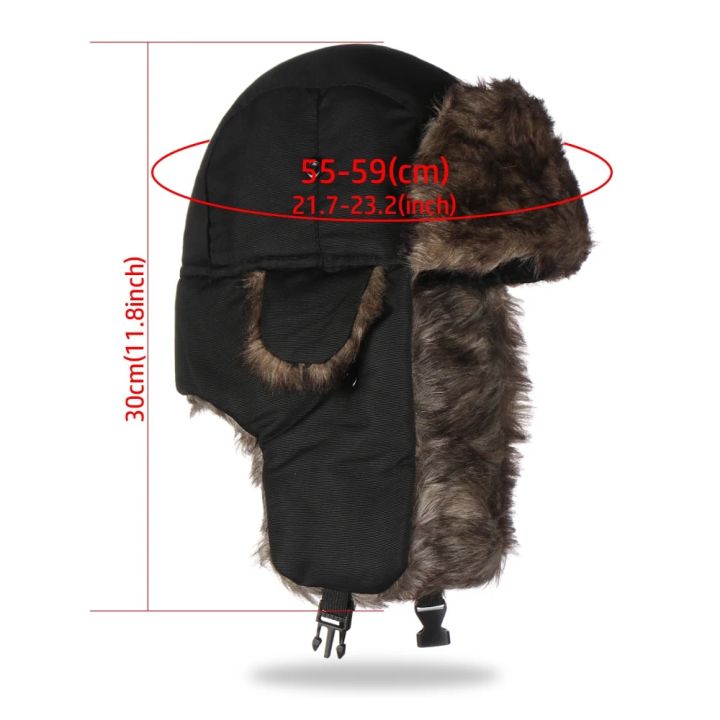 Mens%20Women%20Unisex%20Warm%20Trapper%20Aviator%20Trooper%20Earflap%20Winter%20Flaps%20Ski%20Hat%20New%20Hats%20Russian%20Ski%20Hat%20Faux%20Fur%20Hats%20-%20Image%206