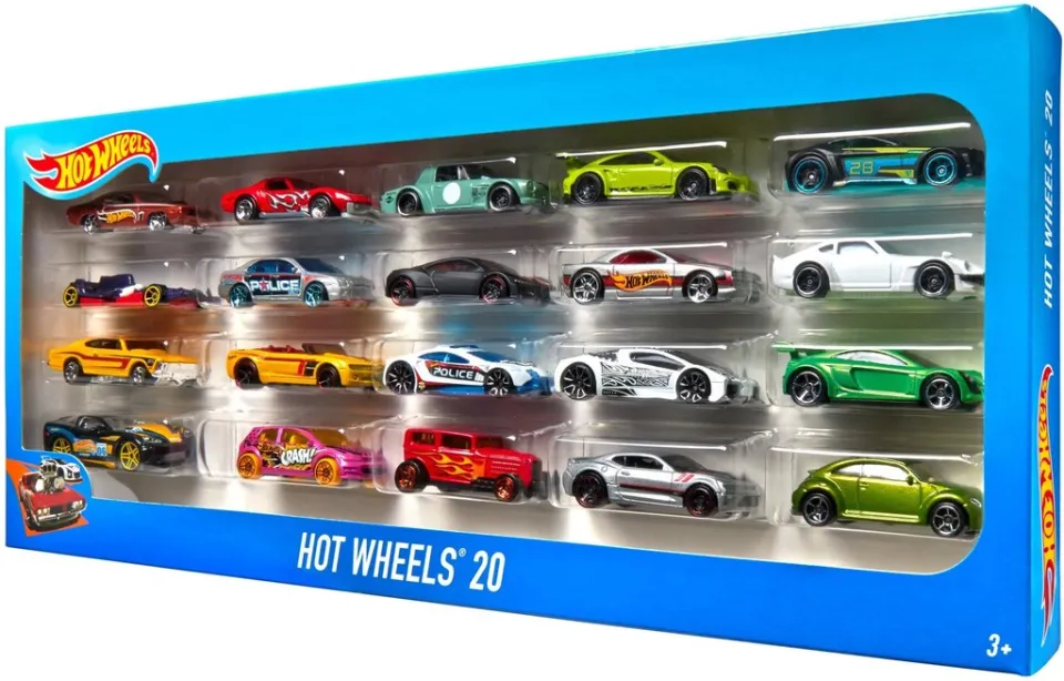 Pack Of 20 Hot Wheels Metal Diecast Collection Set For Kids