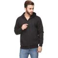 Export left over winter Fleece stylish plain long zipper zip hoodies hoodie hudies for mens men (Black) (grey). 