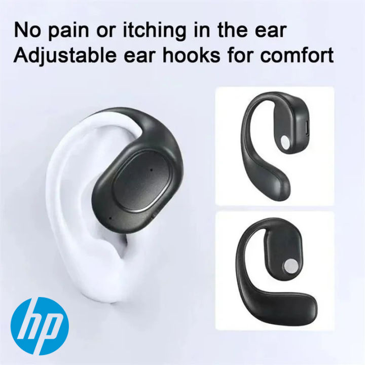 100%Original Product+FREE Shipping+COD HP Single Ear Air Conduction Wireless Blutooth Headphone Ear-Hook Open Blue tooth Earphone HiFi Music Headset Sport Driving