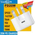 Iphone Charger, 3Pin 20W Power Adapter Fast Charging, USB-C Type-C, Charger Power Adapter, Qc 3.0 Quick Charging For iPhone (MFI Certified). 